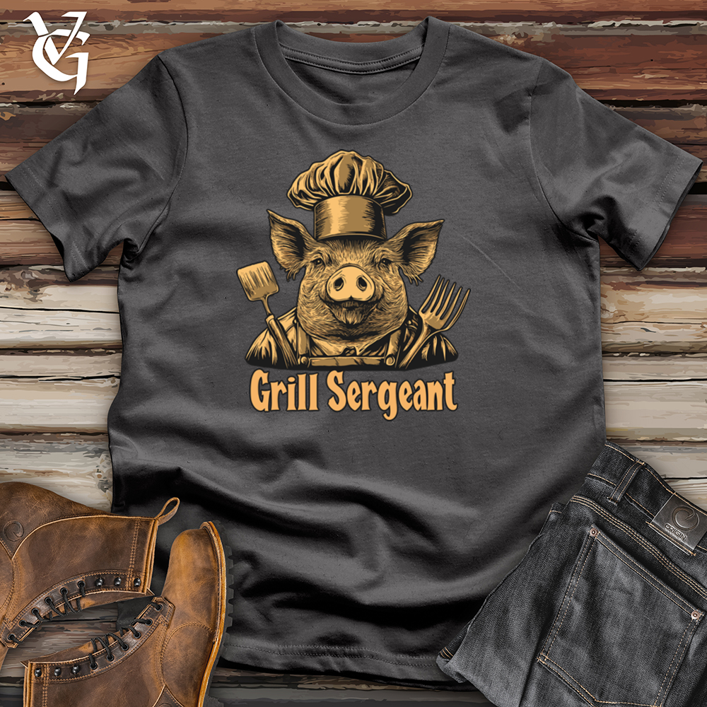 Viking Goods Grill Sergeant Hog Softstyle Tee Charcoal / L