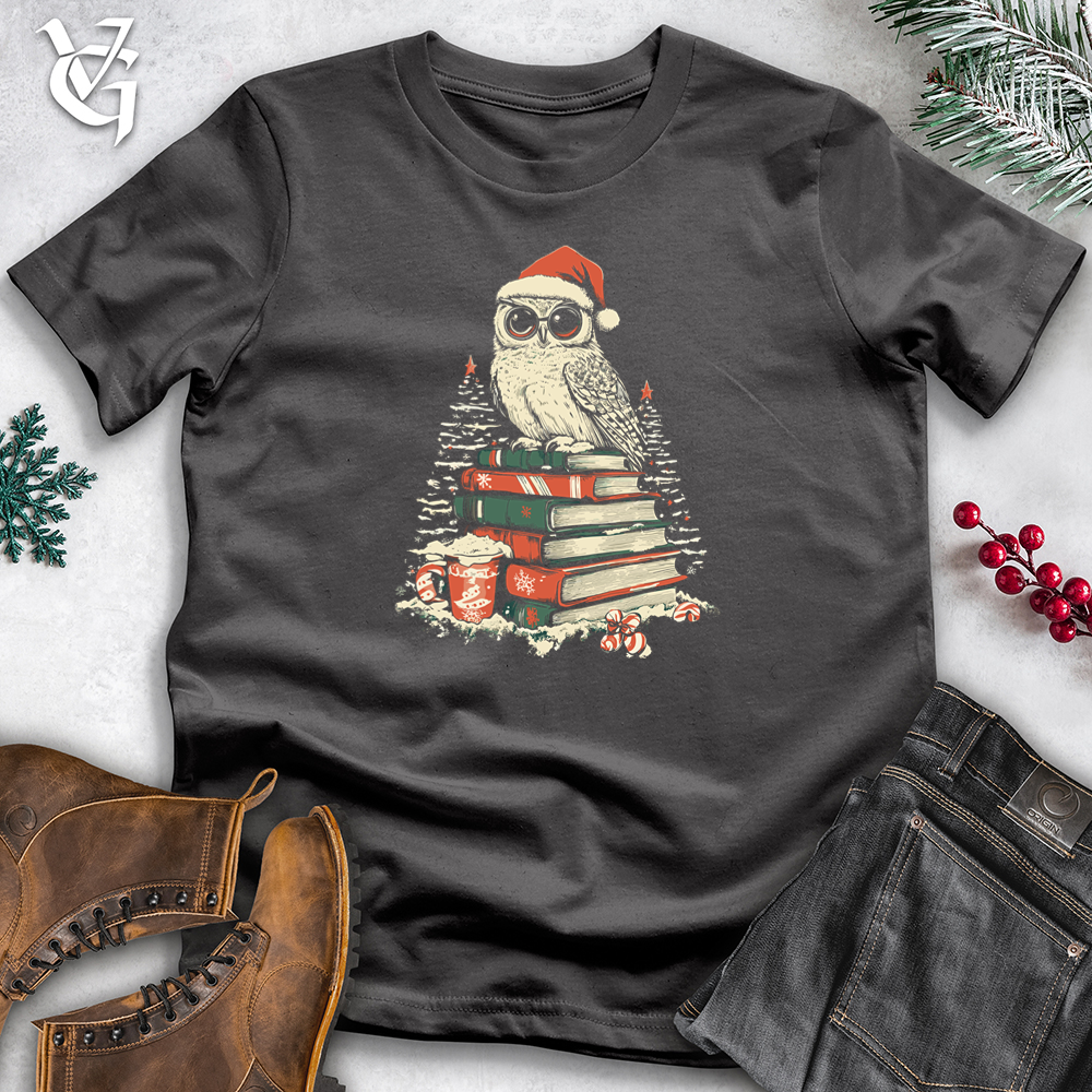 Viking Goods Holiday Owl Professor Softstyle Tee Charcoal / L