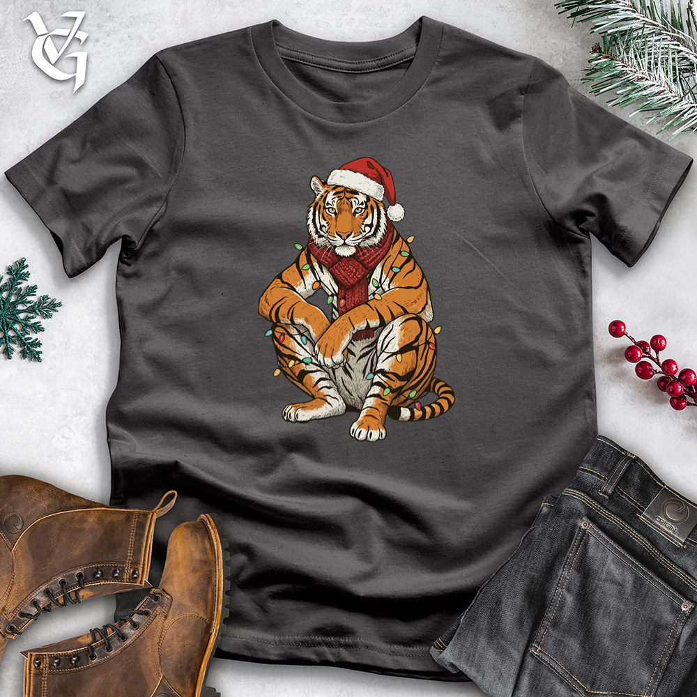 Viking Goods Holiday Tiger Sitting Tee Charcoal / L