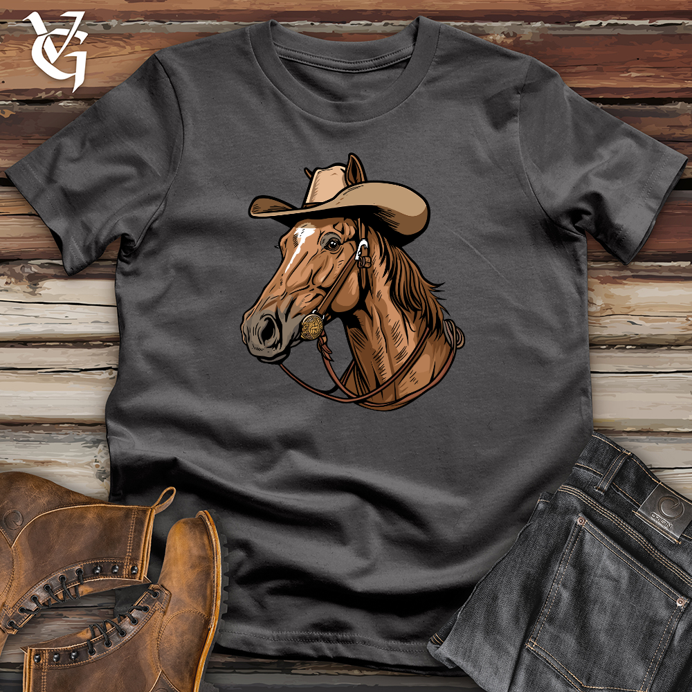 Viking Goods Horse Cowboy Softstyle Tee Charcoal / L