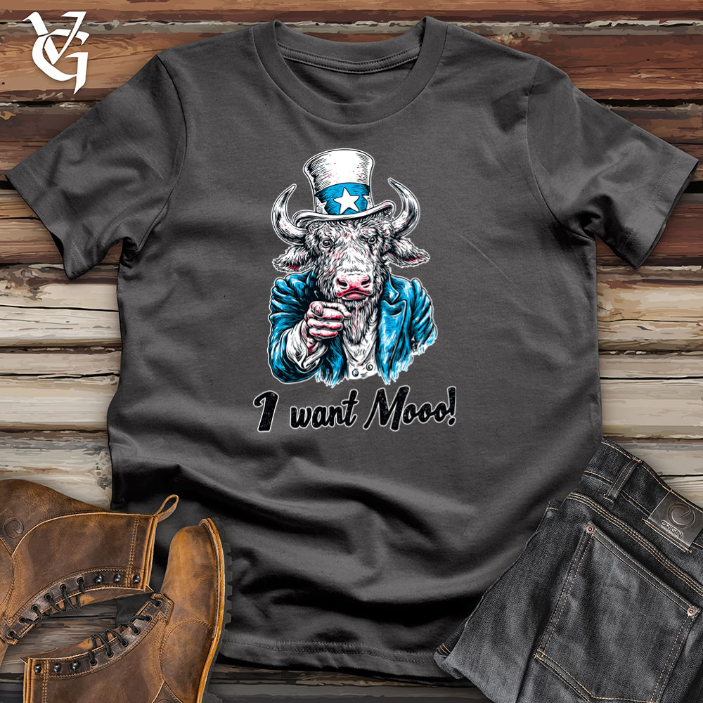 Viking Goods I Want Mooo Softstyle Tee Charcoal / L