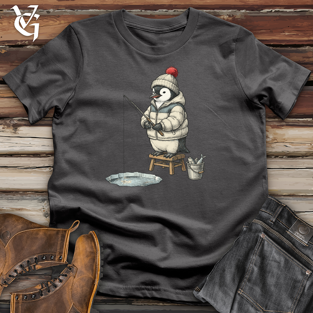 Viking Goods Ice Fisher Penguin Tee Charcoal / L