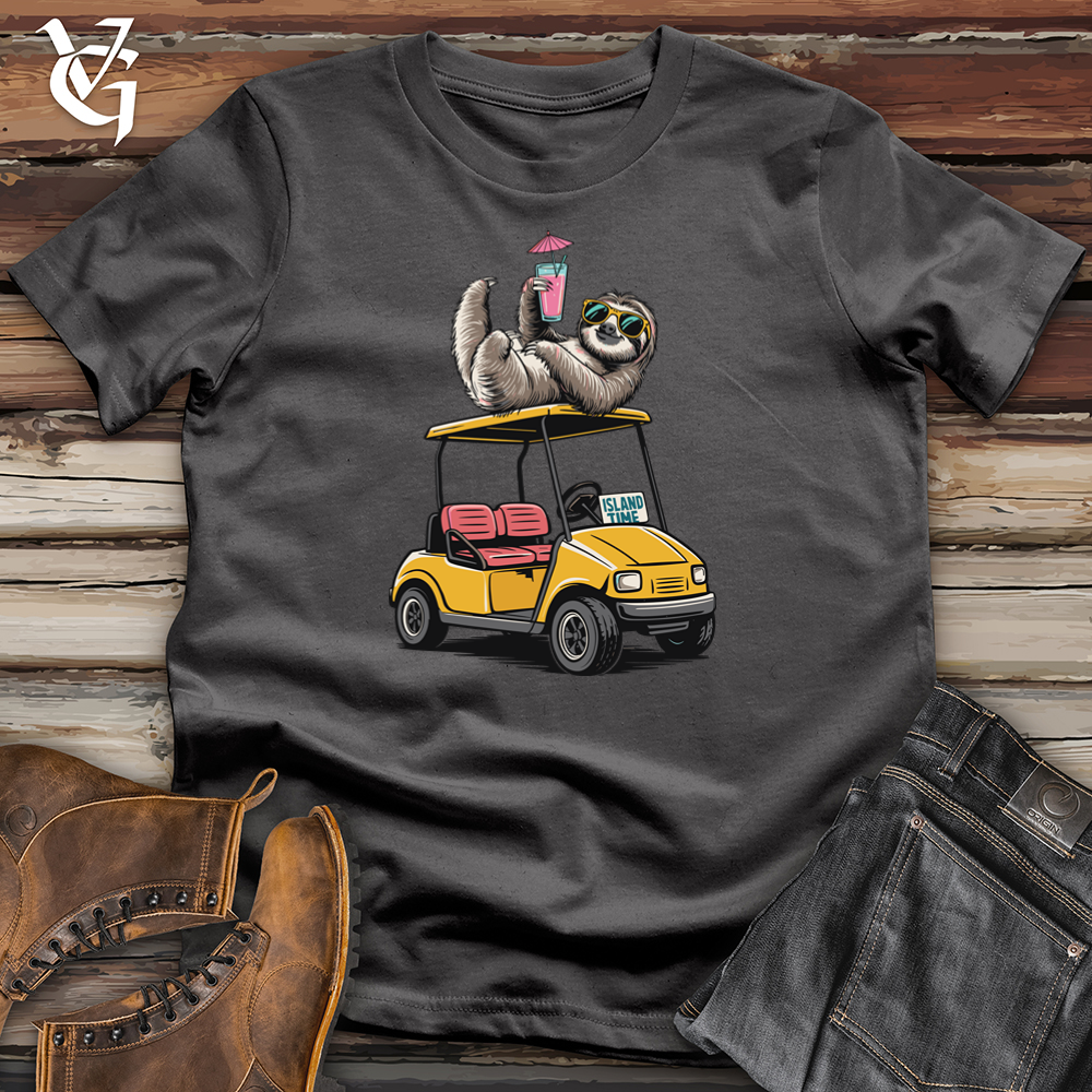 Viking Goods Island Time Sloth Softstyle Tee Charcoal / L