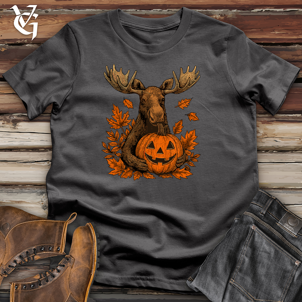 Viking Goods Jack O Lantern Moose Softstyle Tee Charcoal / L