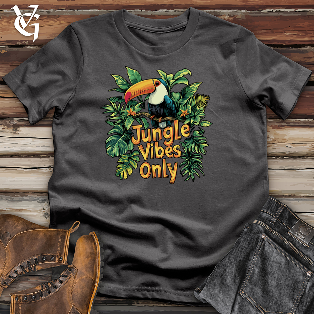 Viking Goods Jungle Vibes Only Softstyle Tee Charcoal / L