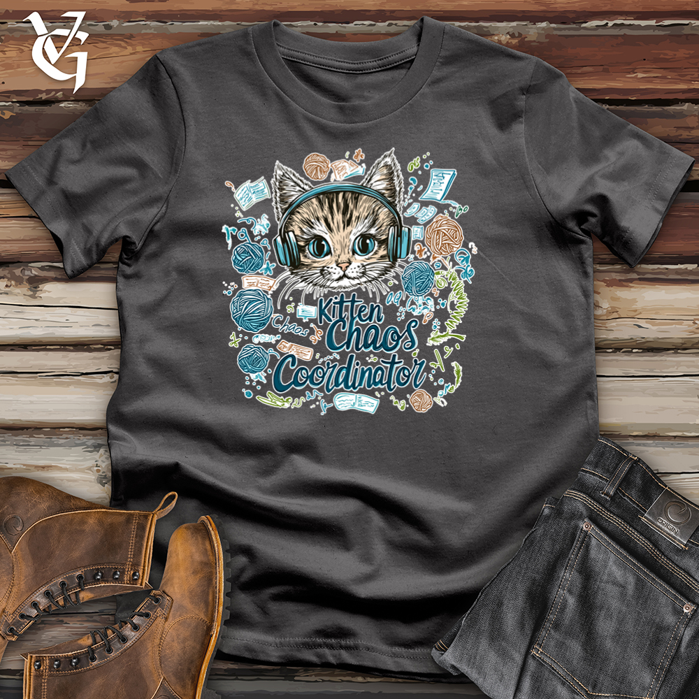 Viking Goods Kitten Chaos Coodinator Softstyle Tee Charcoal / L