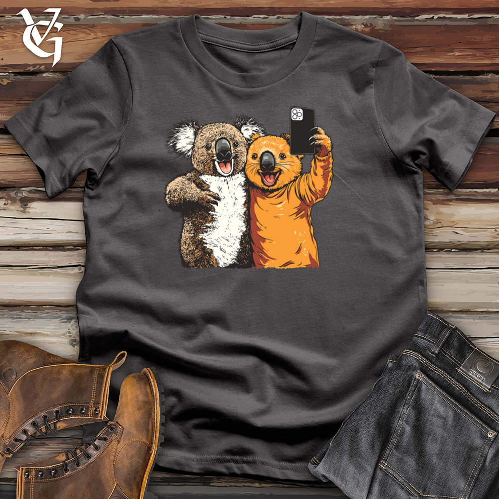 Viking Goods Koala Selfie Softstyle Tee Charcoal / L