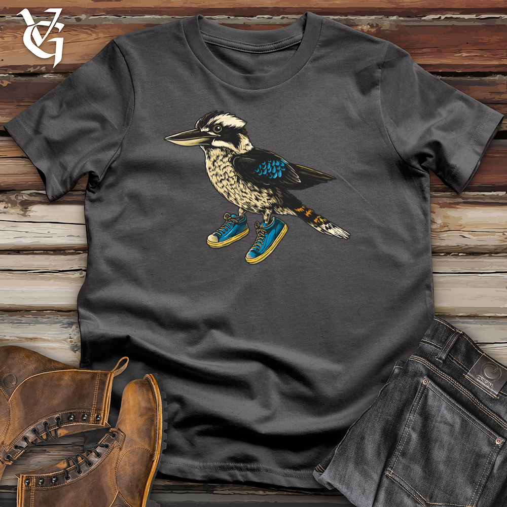 Viking Goods Kookaburra Neon Flight Softstyle Tee Charcoal / L