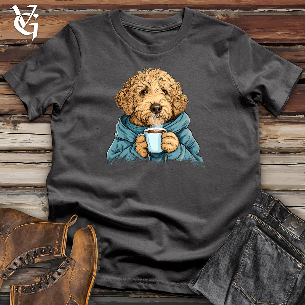 Viking Goods Labradoodle Cozy Beverage Softstyle Tee Charcoal / L