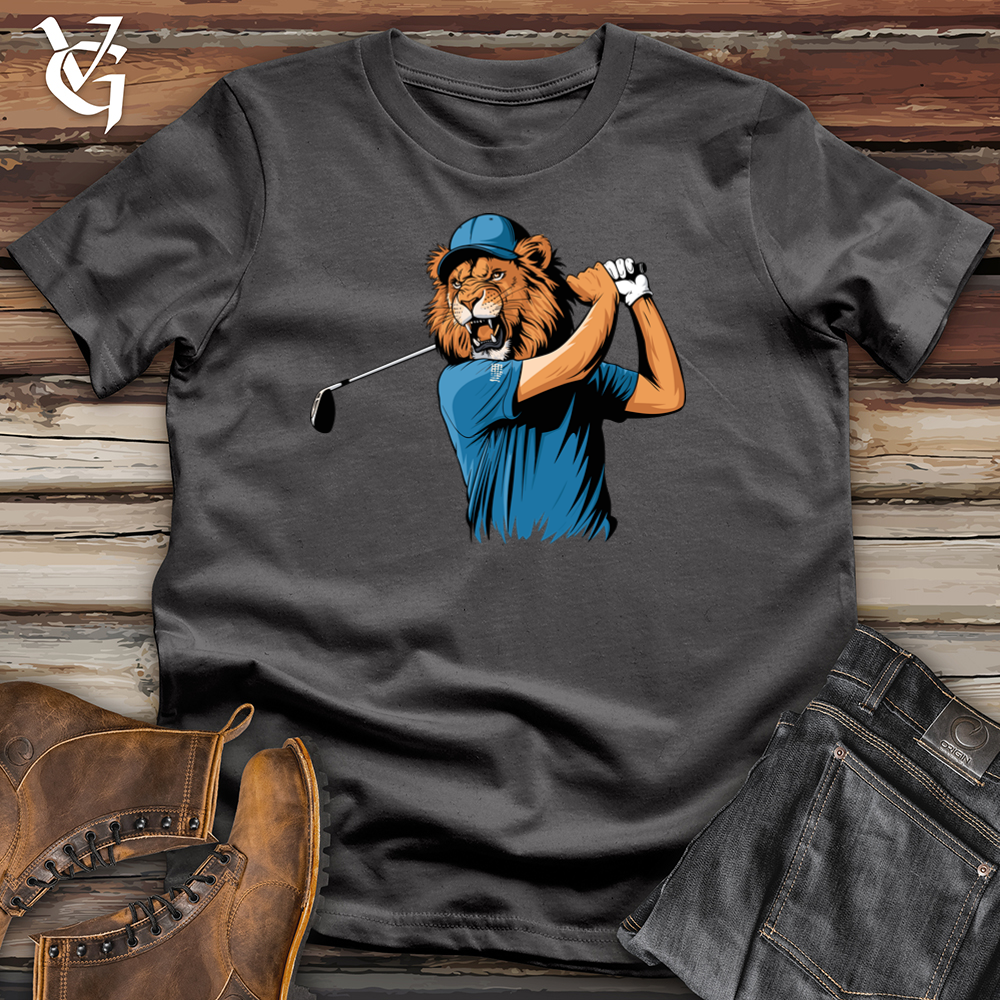 Viking Goods Lion Golf Softstyle Tee Charcoal / L