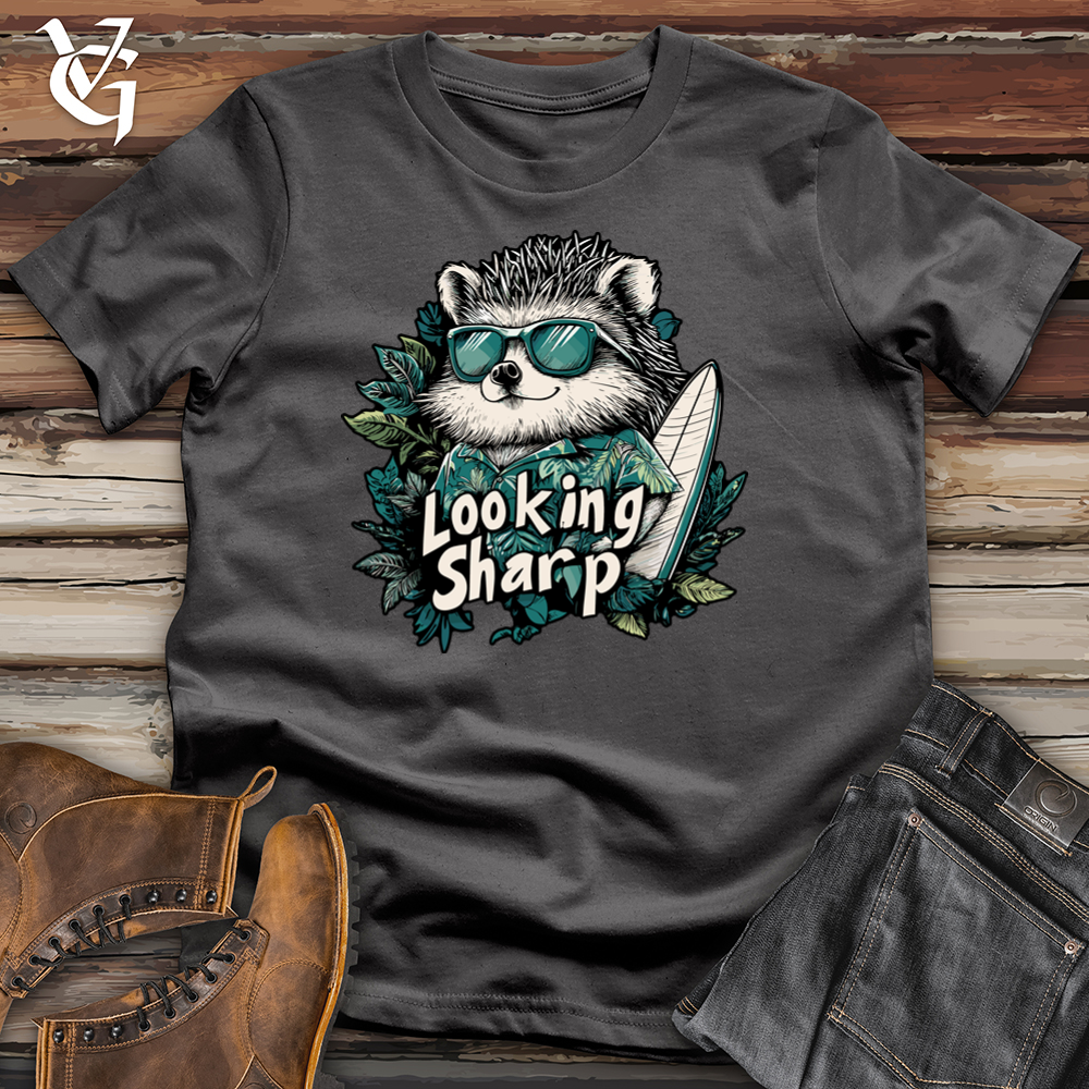 Viking Goods Looking Sharp Hedgehog Softstyle Tee Charcoal / L