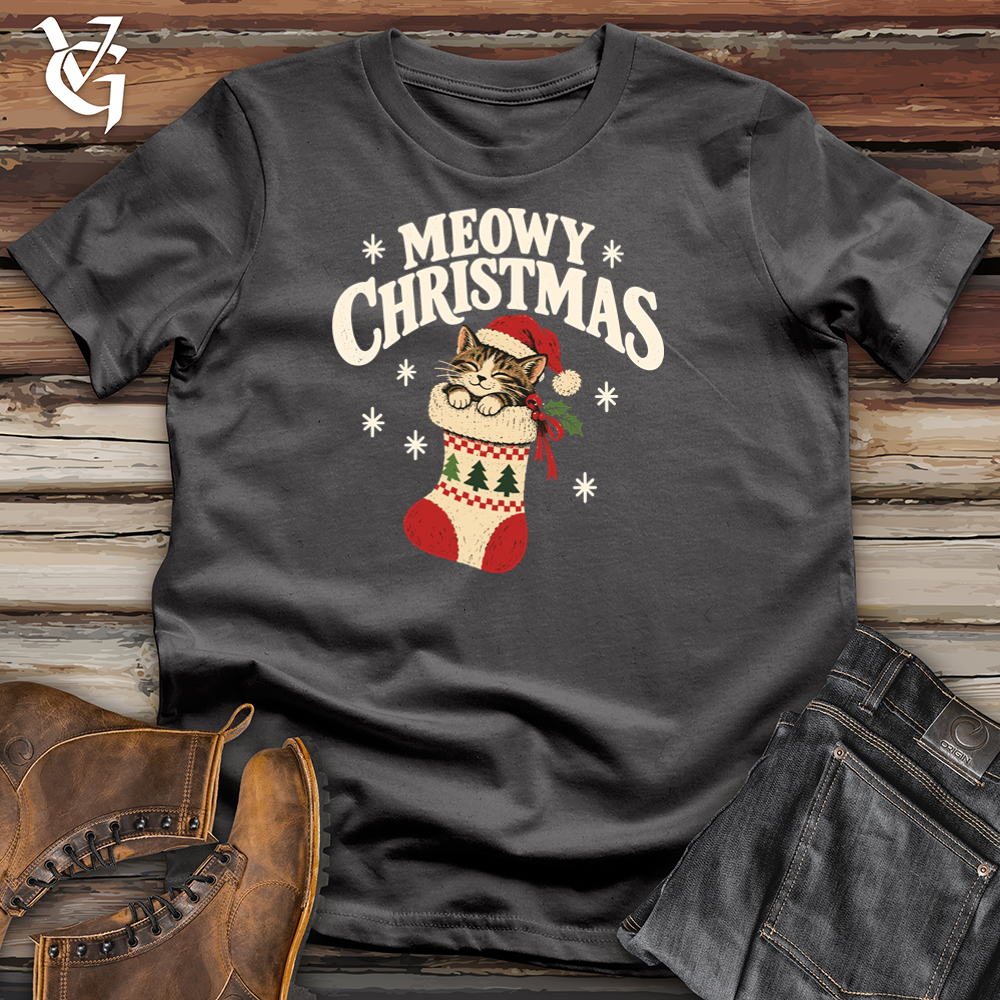 Viking Goods Meowy Christmas Tee Charcoal / L