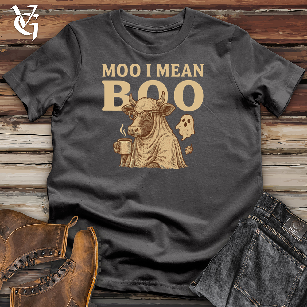 Viking Goods Moo Boo Cow Ghost Tee Charcoal / L
