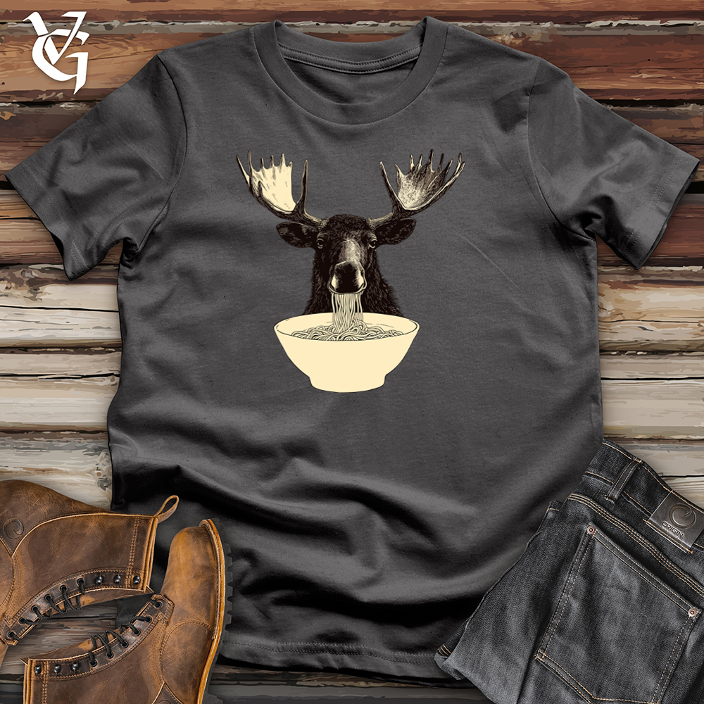 Viking Goods Moose Noodles Softstyle Tee Charcoal / L