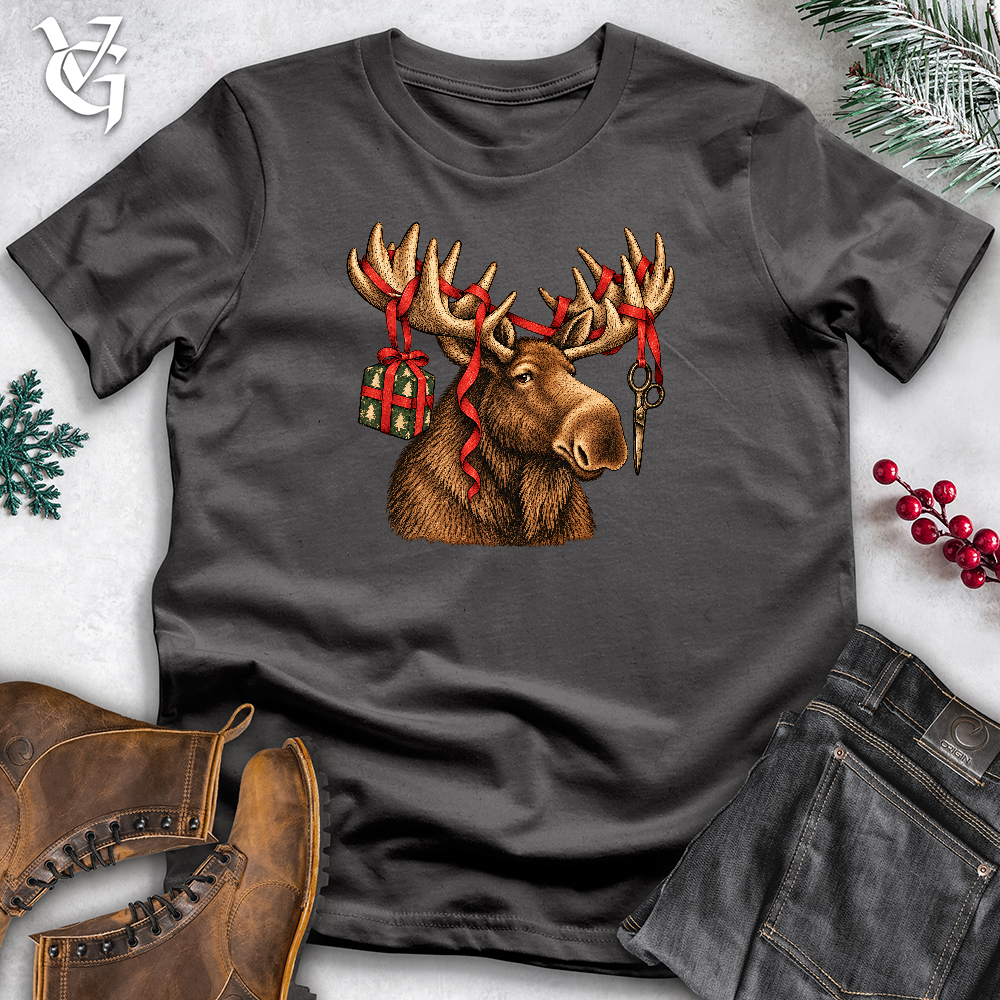 Viking Goods Moose Ribbon Softstyle Tee Charcoal / L