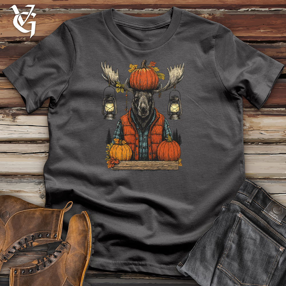 Viking Goods Moose With Lantern Tee Charcoal / L