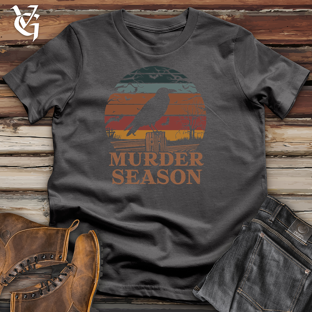 Viking Goods Murder Season Raven Softstyle Tee Charcoal / L