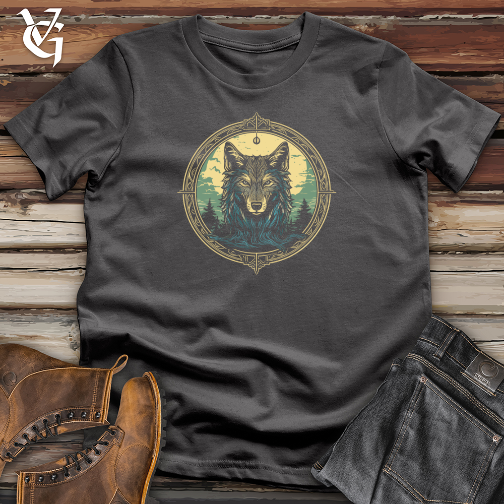 Viking Goods Mystic Wolf Compass Softstyle Tee Charcoal / L