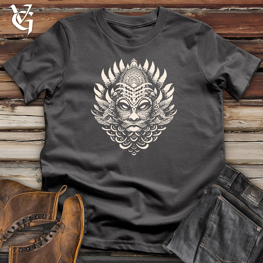 Viking Goods Mythical Lion Mask Softstyle Tee Charcoal / L