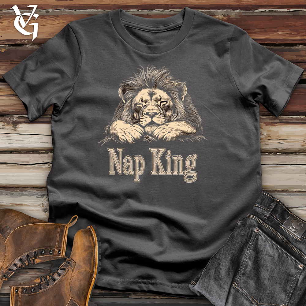 Viking Goods Nap King Lion Softstyle Tee Charcoal / L