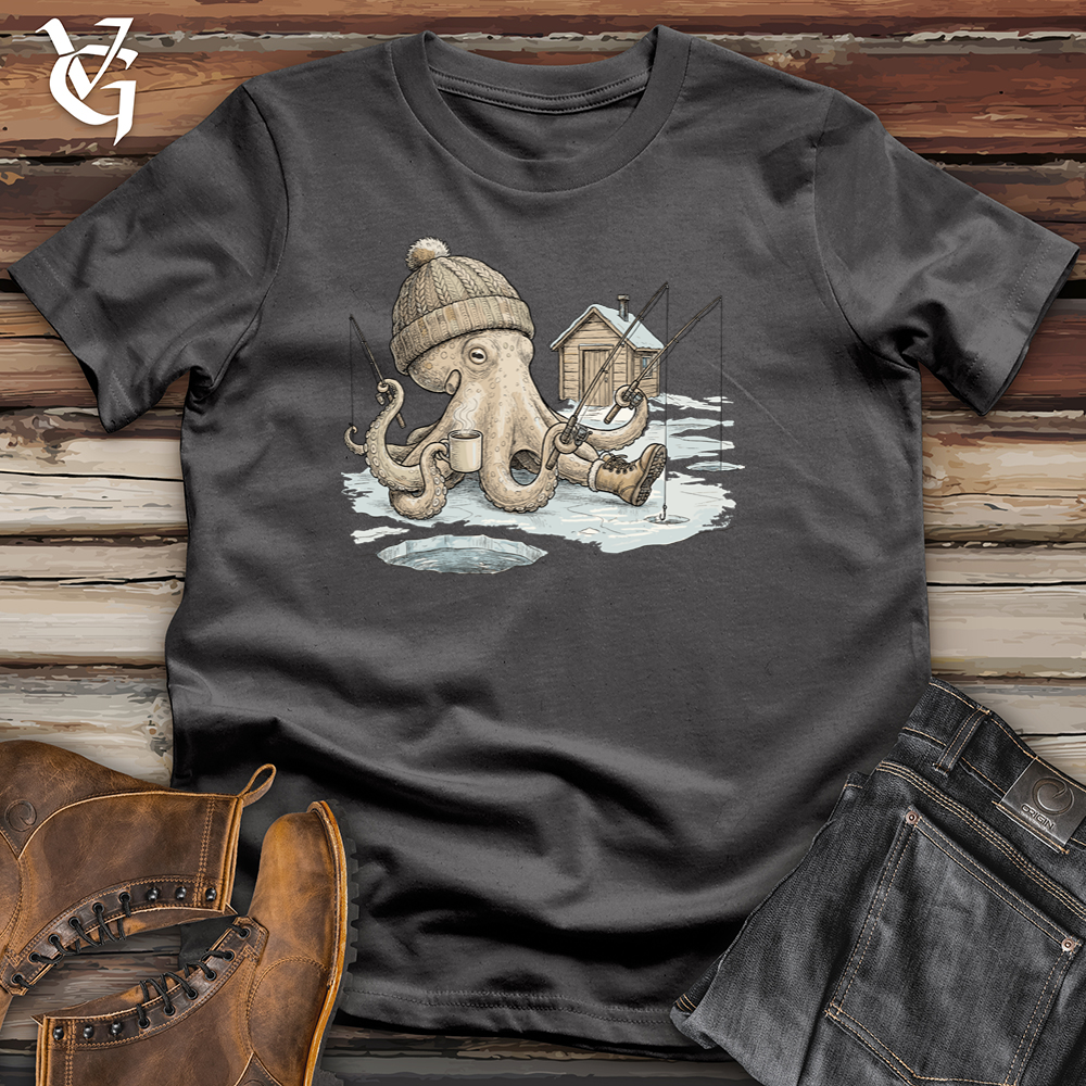 Viking Goods Octopus Ice Fishing Tee Charcoal / L