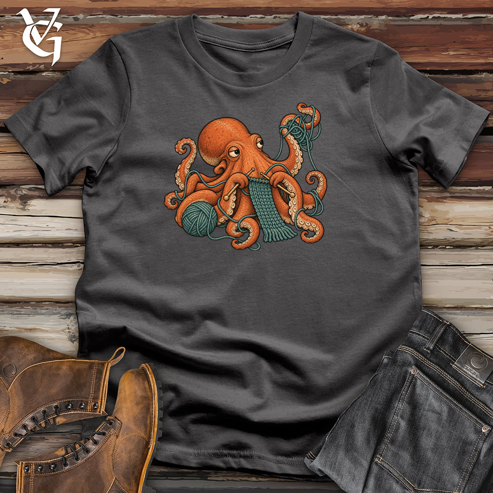 Viking Goods Octopus Knitting Tee Charcoal / L