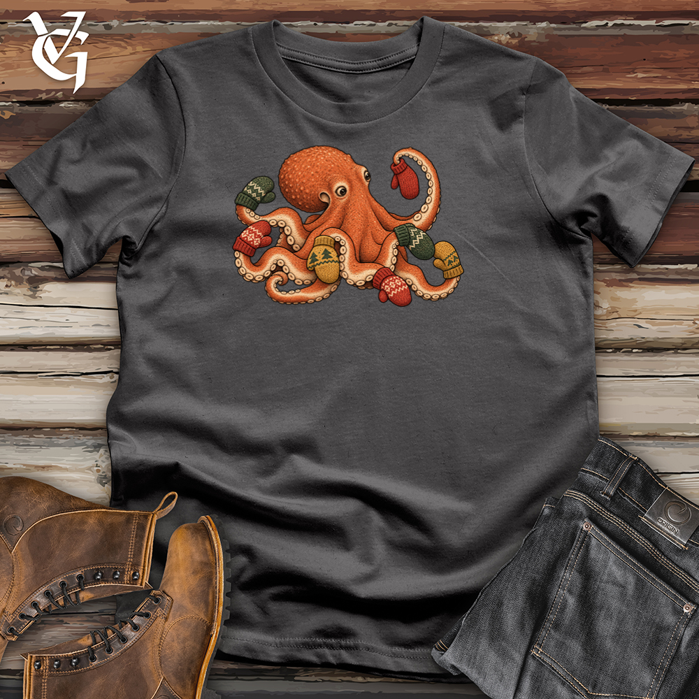 Viking Goods Octopus Mittens Tee Charcoal / L