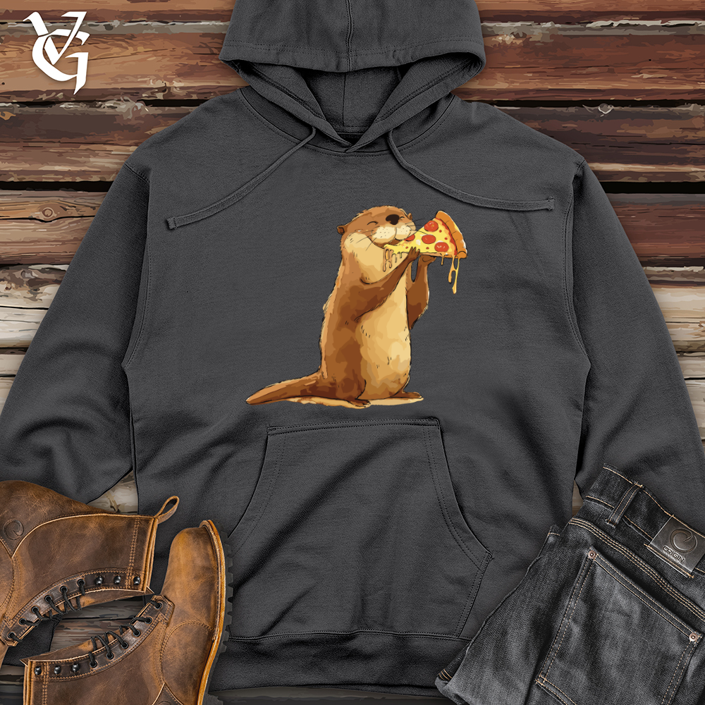 Viking Goods Otter Pizza Munchin Midweight Hooded Sweatshirt Charcoal / L