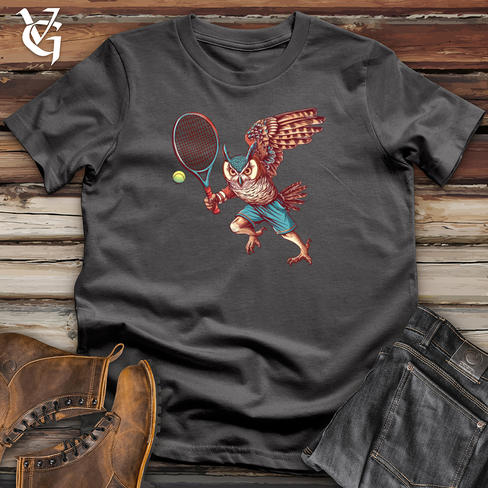 Viking Goods Owl Tennis Champion Softstyle Tee Charcoal / L
