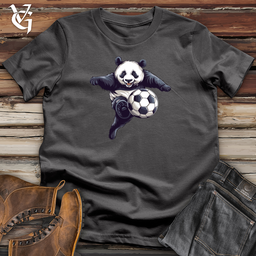 Viking Goods Panda Soccer Strike Softstyle Tee Charcoal / L