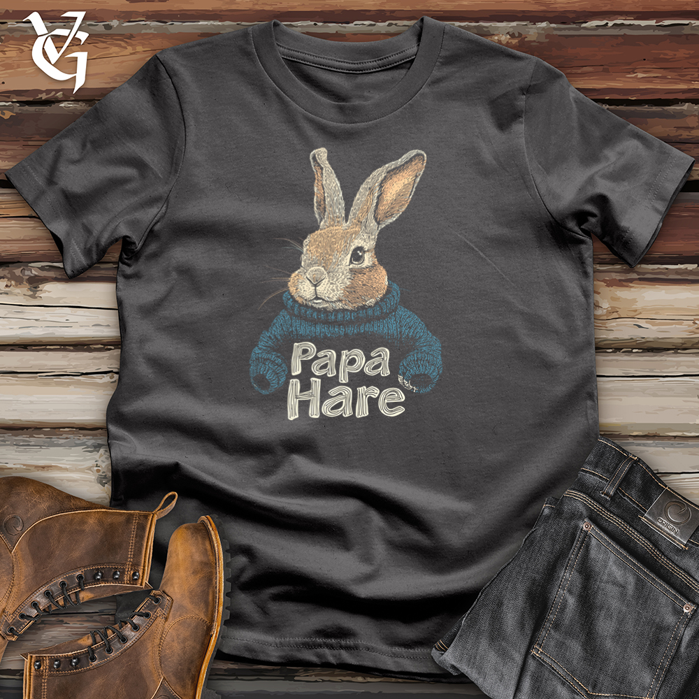 Viking Goods Papa Hare Softstyle Tee Charcoal / L