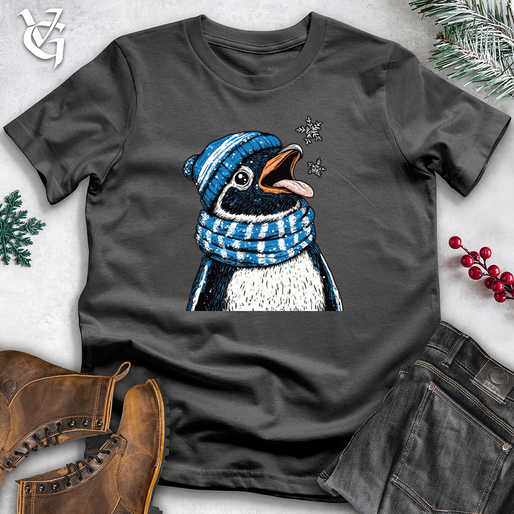 Viking Goods Penguin Flakes Softstyle Tee Charcoal / L