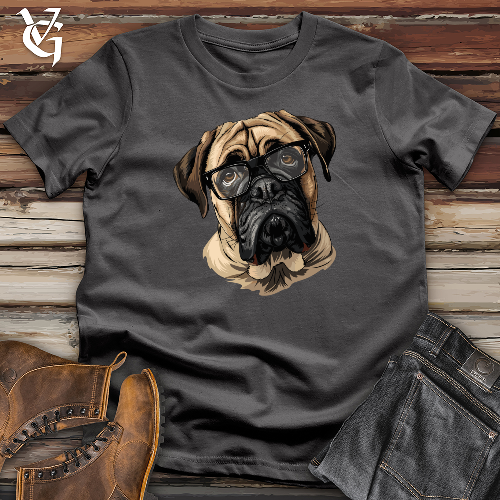 Viking Goods Pensive English Mastiff Portrait Softstyle Tee Charcoal / L