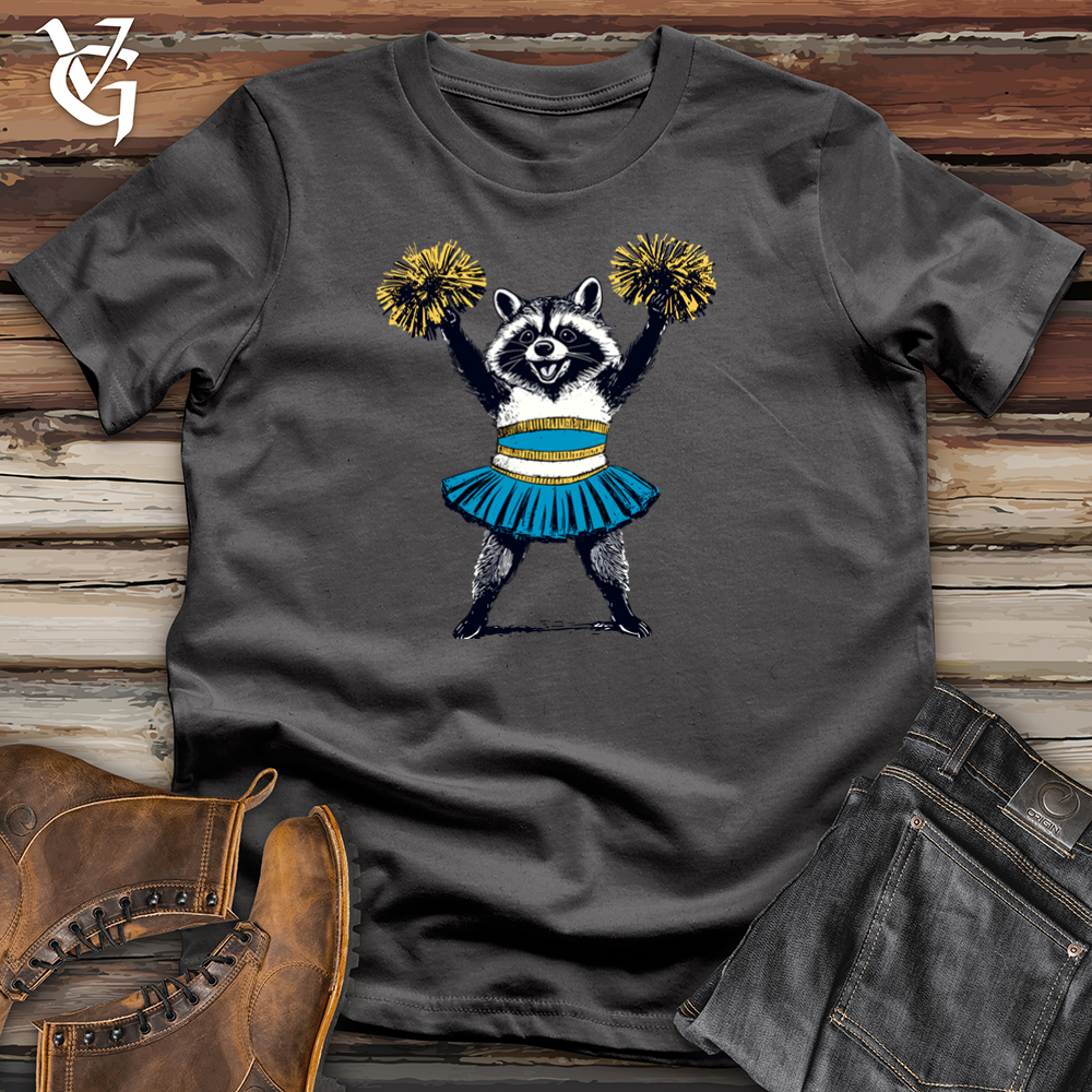 Viking Goods Raccoon Cheerleader Softstyle Tee Charcoal / L