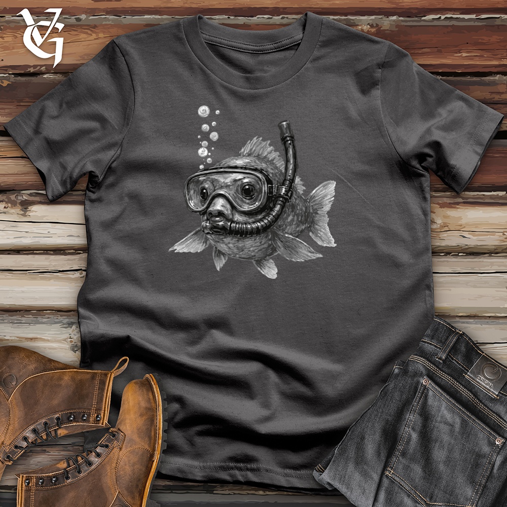 Viking Goods Scuba Fish Tee Charcoal / L