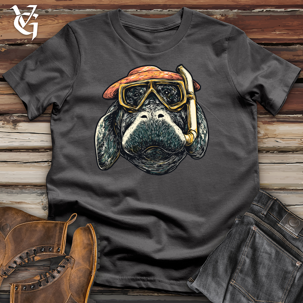Viking Goods Scuba Manatee 2 Softstyle Tee Charcoal / L
