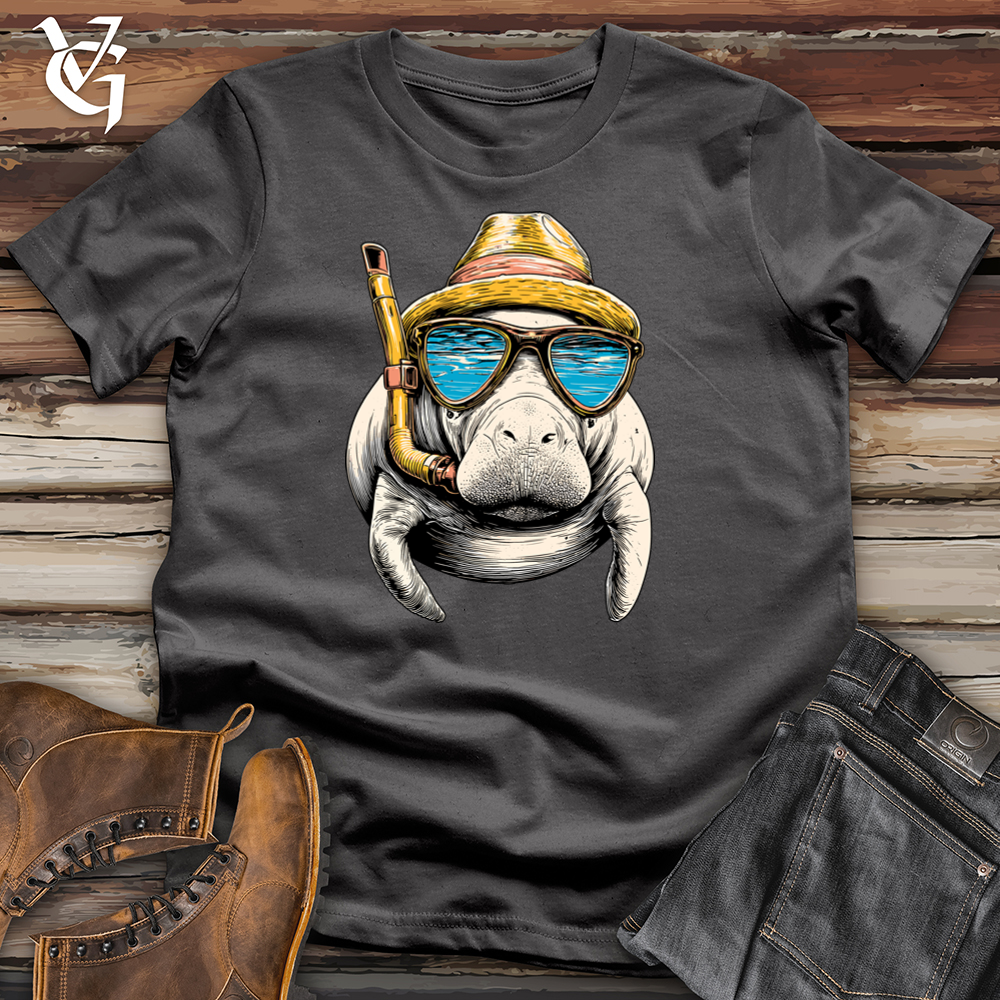 Viking Goods Scuba Manatee Softstyle Tee Charcoal / L