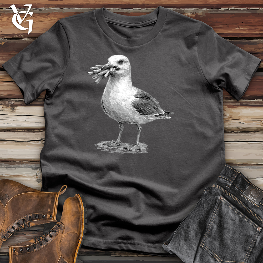 Viking Goods Seagull with French Fries Tee Charcoal / L
