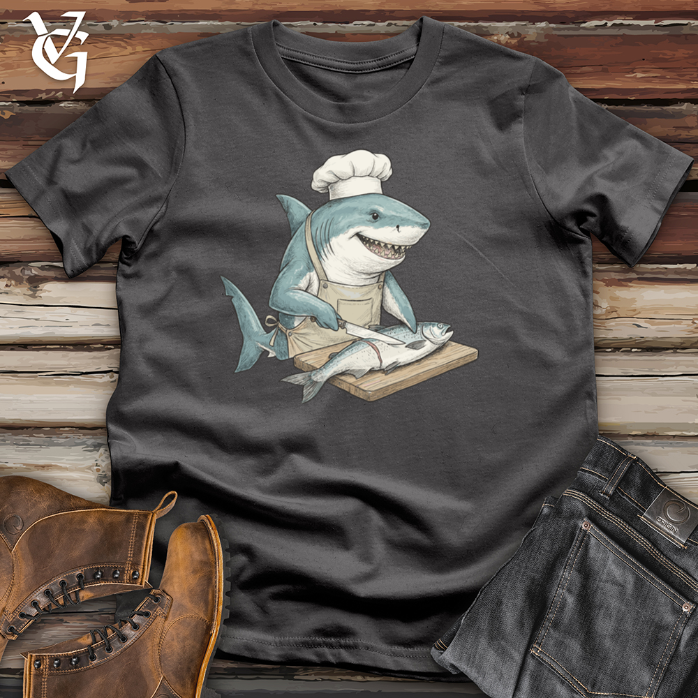 Viking Goods Shark Sushi Chef Tee Charcoal / L