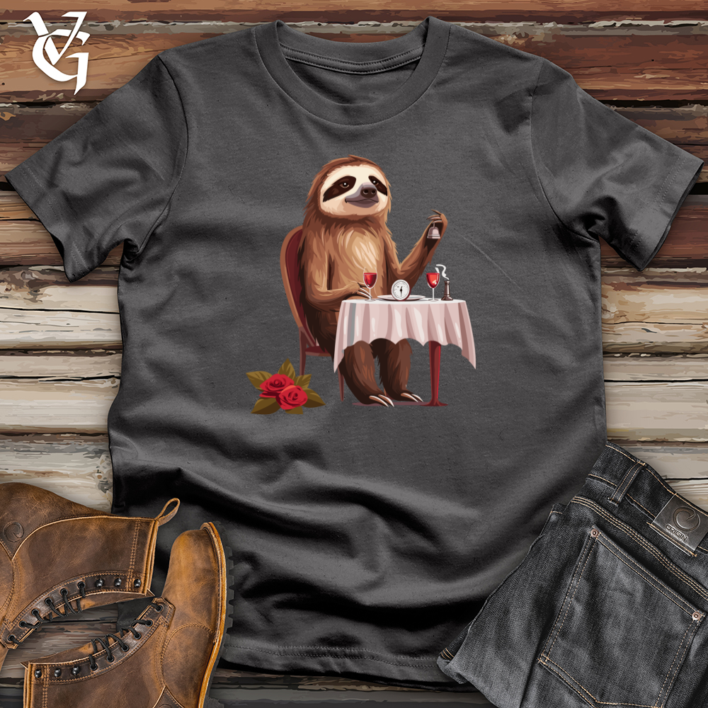 Viking Goods Sloth Fine Dining Softstyle Tee Charcoal / L