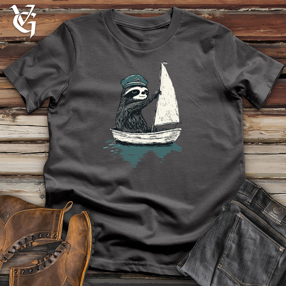 Viking Goods Sloth Sail Softstyle Tee Charcoal / L
