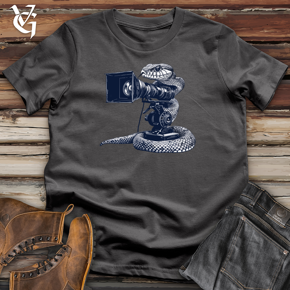 Viking Goods Snake Cinematic Shoot Softstyle Tee Charcoal / L