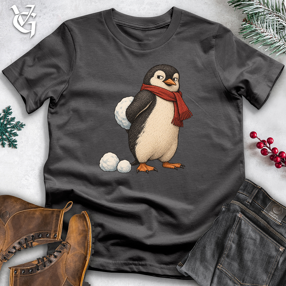 Viking Goods Sneaky Penguin Snowball Softstyle Tee Charcoal / L