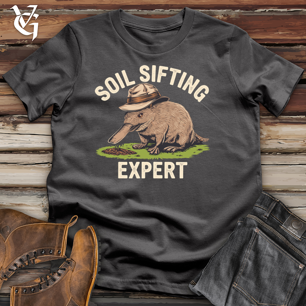 Viking Goods Soil Sifting Expert Softstyle Tee Charcoal / L