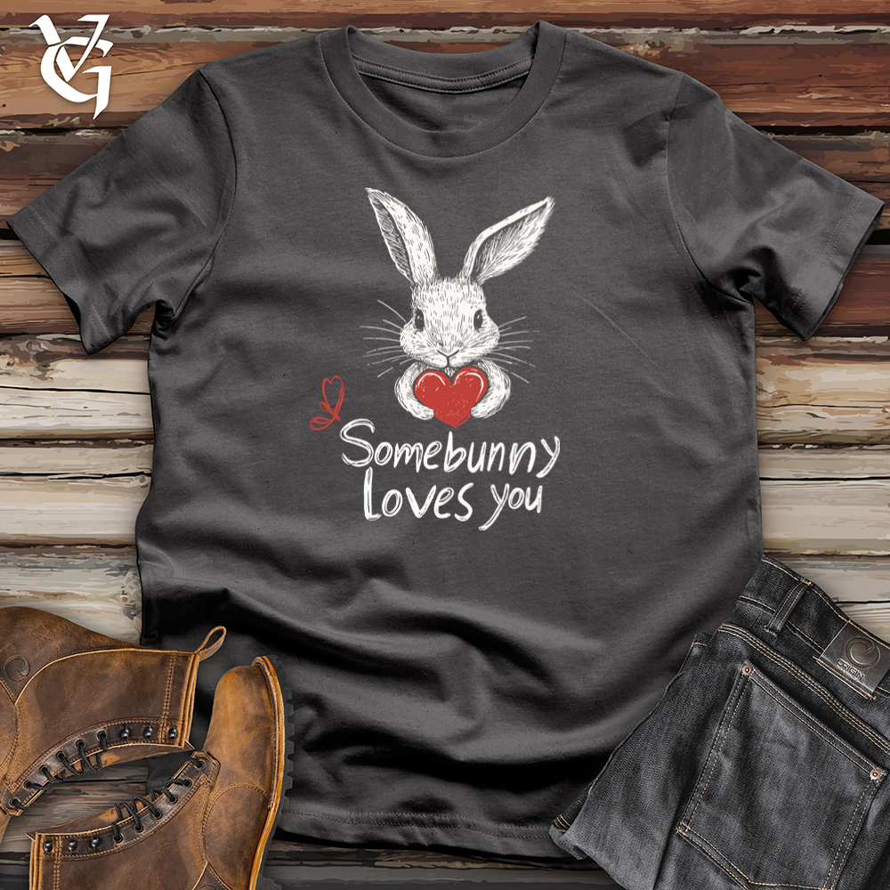 Viking Goods Somebunny Loves You Softstyle Tee Charcoal / L