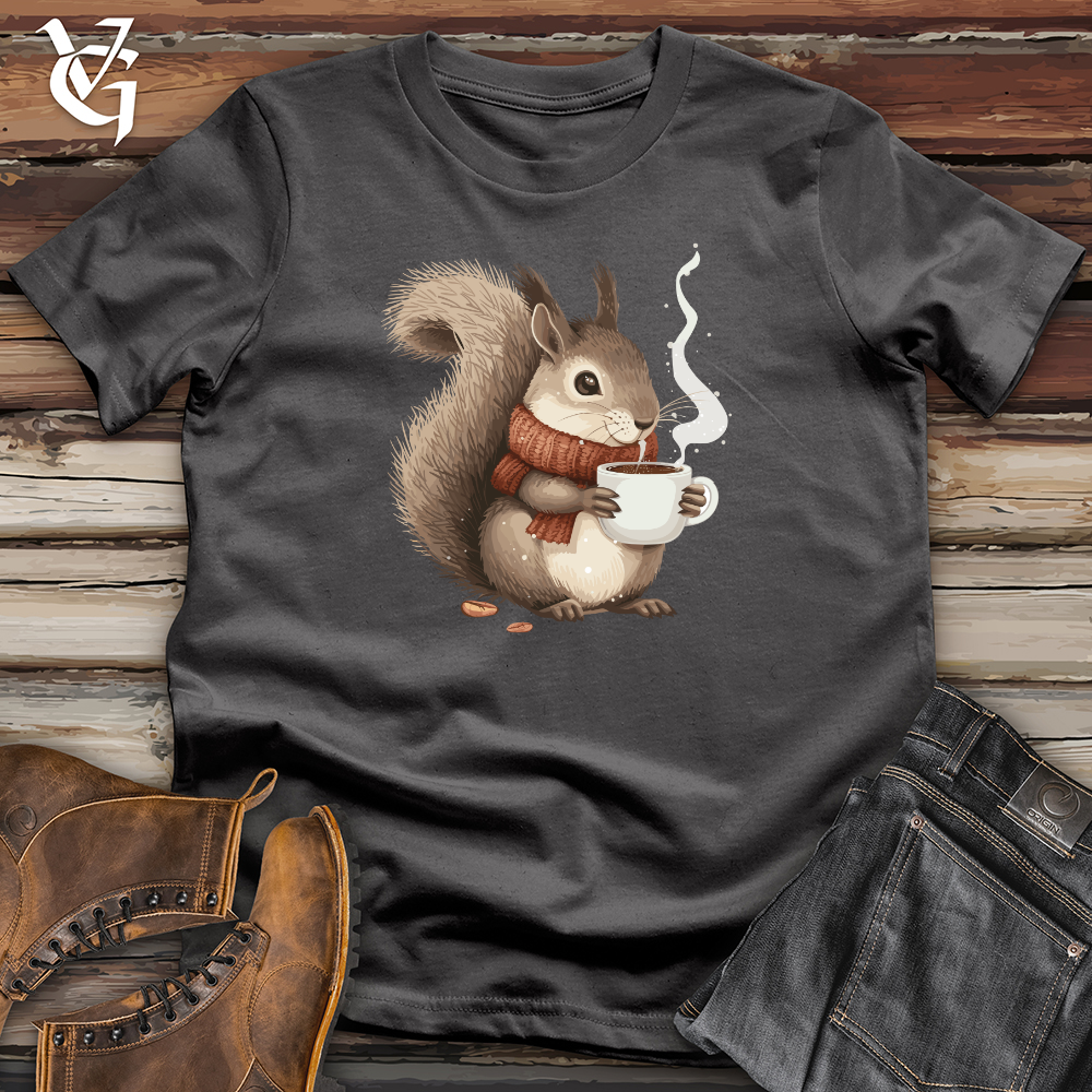 Viking Goods Squirrel Cozy Coffee Softstyle Tee Charcoal / L