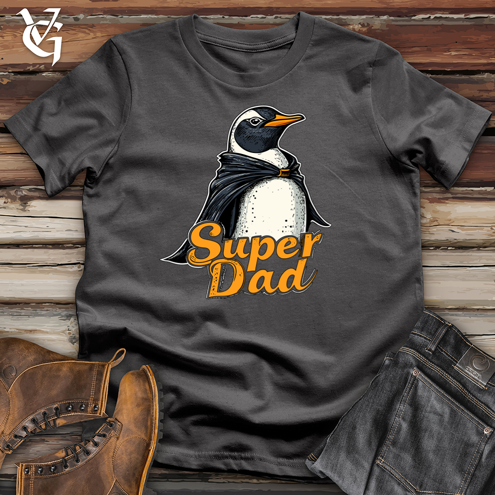 Viking Goods Super Dad Penguin Softstyle Tee Charcoal / L