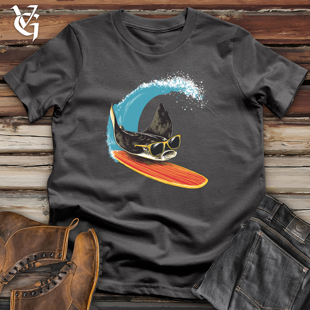 Viking Goods Surfing Stingray Softstyle Tee Charcoal / L