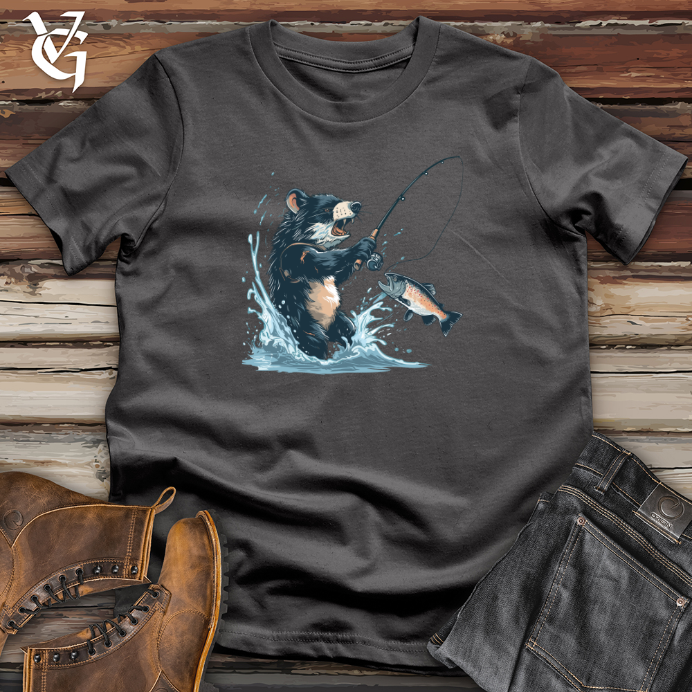 Viking Goods Tasmanian Devil Fishing Softstyle Tee Charcoal / L