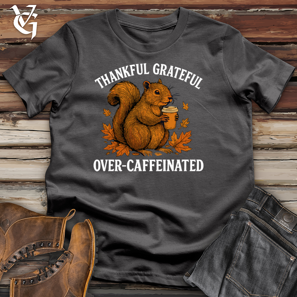 Viking Goods Thankful Grateful Squirrel Softstyle Tee Charcoal / L